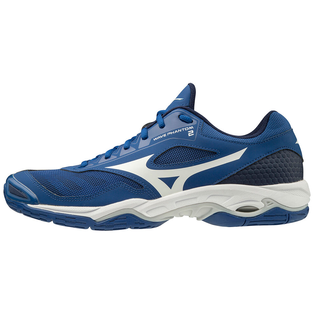 Scarpe Da Pallamano Mizuno WAVE PHANTOM 2 Donna - Blu/Bianche/Blu - 56724-FTWN